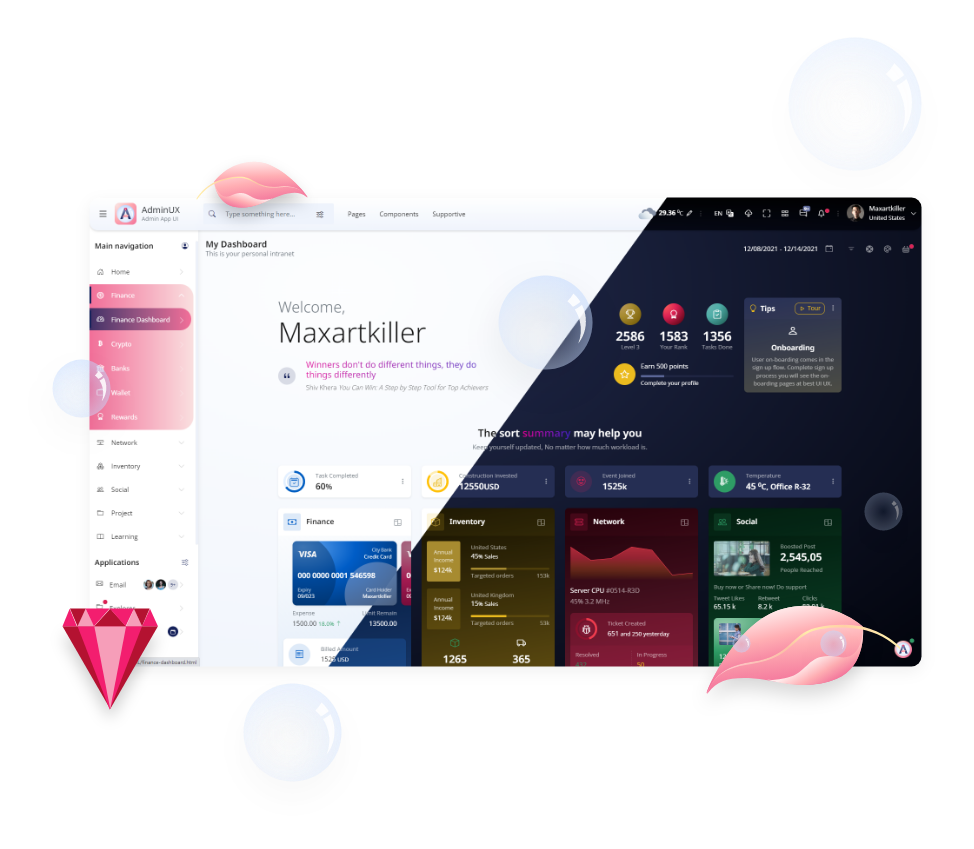 Adminux Admin UI UX, is a Admin Dashboard, Admin dashboard template, Angular Dashboard Template, Bootstrap admin dashboard, UX UI Admin templates