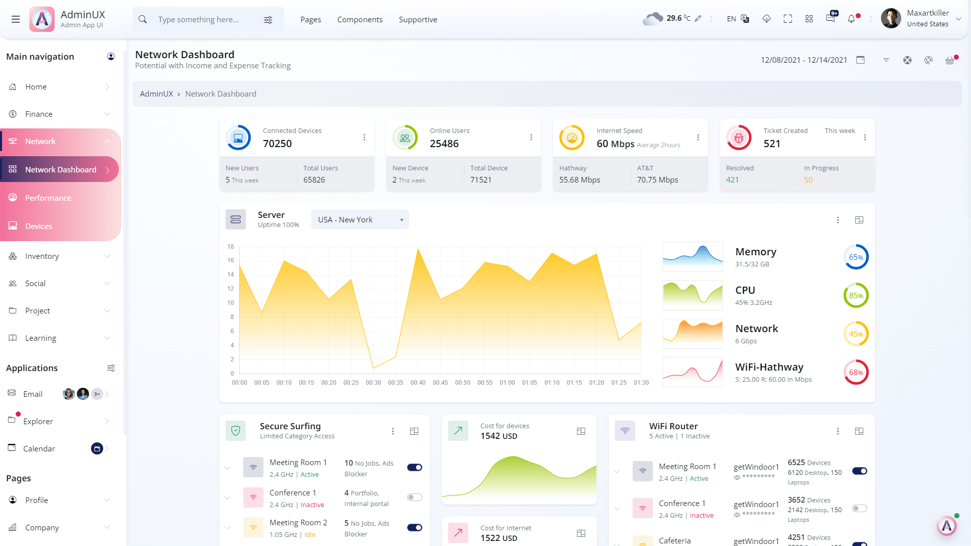 Adminux Admin UI UX, is a Admin Dashboard, Admin dashboard template, Angular Dashboard Template, Bootstrap admin dashboard, UX UI Admin templates